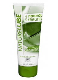 Лубрикант на водной основе NatureLube с алоэ вера - 100 мл. - HOT - купить с доставкой в Кирове