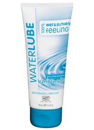 Лубрикант на основе чистой родниковой воды WaterLube - 100 мл. - HOT - купить с доставкой в Кирове