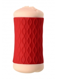 Двухсторонний мастурбатор JOS  NADIN в красном цилиндре - JOS - в Кирове купить с доставкой