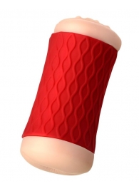 Двухсторонний мастурбатор JOS  NADIN в красном цилиндре - JOS - в Кирове купить с доставкой