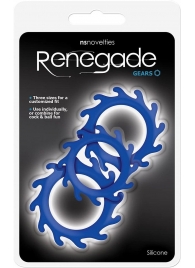 Набор из 3 синих эрекционных колец Renegade Gears - NS Novelties - в Кирове купить с доставкой