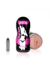 Мастурбатор-вагина Sex In A Can Vibra Vagina Tunnel - Lovetoy - в Кирове купить с доставкой