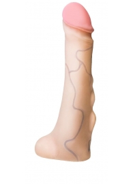 Реалистичная насадка с мошонкой REAL Standard - 18 см. - LOVETOY (А-Полимер) - купить с доставкой в Кирове