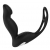 Черный вибромассажер простаты P-PLEASER W ERECTION ENHANCE - Dream Toys - в Кирове купить с доставкой