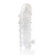 Закрытая прозрачная рельефная насадка Crystal sleeve - 13 см. - Erowoman-Eroman - в Кирове купить с доставкой