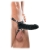 Чёрный полый страпон 7  Silicone Hollow Strap-On - 18 см. - Pipedream - купить с доставкой в Кирове