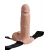 Телесный перезаряжаемый вибрострапон 7  Hollow Rechargeable Strap-on with Balls - 20,3 см. - Pipedream - купить с доставкой в Кирове
