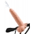 Телесный полый страпон с имитацией эякуляции 7.5  Hollow Squirting Strap-On with Balls Flesh - 21,6 см. - Pipedream - купить с доставкой в Кирове
