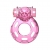 Розовое эрекционное кольцо с вибрацией Pink Bear - Baile - в Кирове купить с доставкой