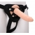 Телесный страпон на черных трусиках STRAP ON REAL DILDO - 20 см. - Dream Toys - купить с доставкой в Кирове