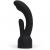 Черная насадка на вибратор Doxy - Rabbit Vibrator Doxy Attachment - Doxy