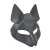 Серая маска Wolf с клепками - Sitabella - купить с доставкой в Кирове