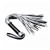 Серебристая плетка Struggle My Flogger с черной ручкой - 45 см. - Lovetoy - купить с доставкой в Кирове