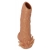 Телесная насадка с усиками и открытой головкой Nude Sleeve M - 12 см. - KOKOS - в Кирове купить с доставкой