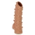Телесная насадка с шипами и открытой головкой Nude Sleeve M - 12 см. - KOKOS - в Кирове купить с доставкой