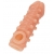 Телесная закрытая насадка с шариками Cock Sleeve Size M - 15,6 см. - KOKOS - в Кирове купить с доставкой