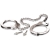 Металлические наручники Metal Leg Cuffs - Pipedream - купить с доставкой в Кирове