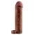 Коричневая насадка с кольцом Perfect 2 Extension with Ball Strap - 19 см. - Pipedream - в Кирове купить с доставкой