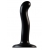 Черный фаллоимитатор-насадка Strap-On-Me P G spot Dildo size S - 16,4 см. - Strap-on-me - купить с доставкой в Кирове