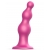 Розовая насадка Strap-On-Me Dildo Plug Beads size L - Strap-on-me - купить с доставкой в Кирове