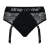 Черные трусики для насадок Diva Lingerie Harness - size L - Strap-on-me - купить с доставкой в Кирове