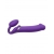 Фиолетовый безремневой вибрострапон Silicone Bendable Strap-On - size XL - Strap-on-me - купить с доставкой в Кирове