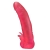 Розовая насадка для страпона с клиторальными лепестками - 18,5 см. - LOVETOY (А-Полимер) - купить с доставкой в Кирове