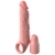 Телесная насадка-удлинитель 2 Inch Silicone X-tension with Strap - 20,3 см. - Pipedream - в Кирове купить с доставкой