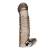 Дымчатая насадка на пенис с вибрацией  Vibrating Penis Enhancing Sleeve Extension - 13,3 см. - BlueLine - в Кирове купить с доставкой