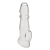 Прозрачная насадка для пениса Girthy Penis Enhancing Sleeve Extension - 17,1 см. - BlueLine - в Кирове купить с доставкой