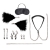 Большой эротический набор из 12 предметов Interchangeable Collar   Nipple Clips Set - Lux Fetish - купить с доставкой в Кирове