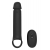 Черная насадка-удлинитель с вибрацией Vibrating Extender With Remote - Dream Toys - в Кирове купить с доставкой
