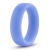 Голубое люминесцентное кольцо Silicone Glo Cock Ring - Blush Novelties - в Кирове купить с доставкой