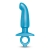 Голубая анальная пробка для массажа простаты Hither Silicone Prostate Plug - 14,3 см. - b-Vibe - в Кирове купить с доставкой