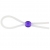 Прозрачное лассо с фиолетовой бусиной SILICONE COCK RING WITH BEAD LAVENDER - NMC - в Кирове купить с доставкой
