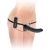 Черный страпон с вагинальной пробкой Deluxe Vibrating Penetrix Strap-On - 19 см. - Pipedream - купить с доставкой в Кирове