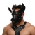 Черная кожаная маска «Собака» - Crazy Handmade - купить с доставкой в Кирове