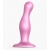 Розовая насадка Strap-On-Me Dildo Plug Curvy size M - Strap-on-me - купить с доставкой в Кирове