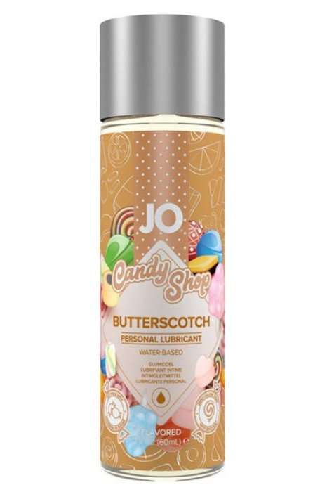 Смазка на водной основе Candy Shop Butterscotch с ароматом ирисок - 60 мл. - System JO - купить с доставкой в Кирове