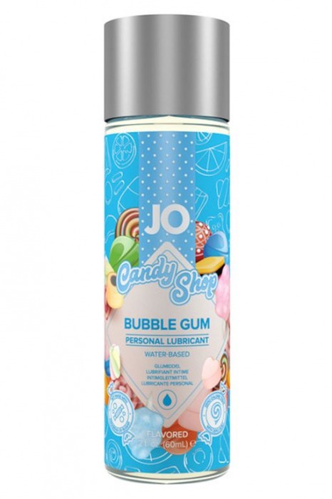 Смазка на водной основе Candy Shop Bubblegum с ароматом жвачки - 60 мл. - System JO - купить с доставкой в Кирове