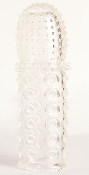 Прозрачная закрытая гелевая насадка - 13,5 см. - Toyfa Basic - в Кирове купить с доставкой