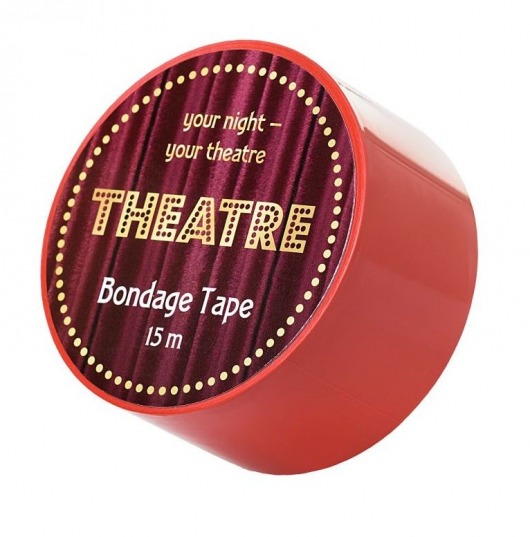 Красный бондажный скотч TOYFA Theatre - 15 м. - ToyFa - купить с доставкой в Кирове