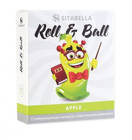 Стимулирующий презерватив-насадка Roll   Ball Apple - Sitabella - купить с доставкой в Кирове