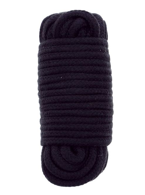 Черная веревка для связывания BONDX LOVE ROPE - 10 м. - Dream Toys - купить с доставкой в Кирове