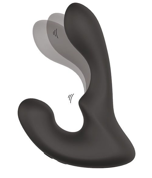 Чёрный массажер простаты с 2 моторами BOOTY ROCKER - Dream Toys - в Кирове купить с доставкой