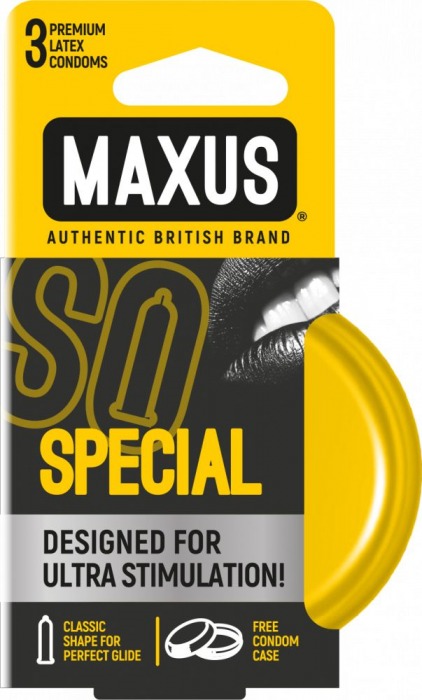 Презервативы с точками и рёбрами в железном кейсе MAXUS Special - 3 шт. - Maxus - купить с доставкой в Кирове