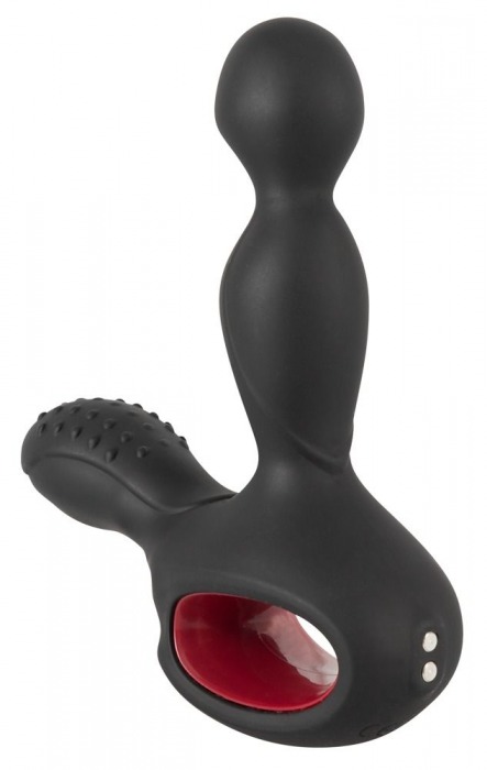 Черный вибромассажер простаты с нагревом и ротацией Prostate Plug - 14,5 см. - Orion - в Кирове купить с доставкой