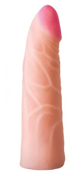 Фаллическая насадка на трусики харнесс - 17,5 см. - LOVETOY (А-Полимер) - купить с доставкой в Кирове