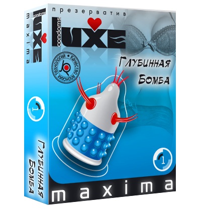 Презерватив LUXE Maxima  Глубинная бомба  - 1 шт. - Luxe - купить с доставкой в Кирове