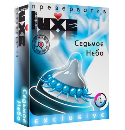 Презерватив LUXE  Exclusive  Седьмое небо  - 1 шт. - Luxe - купить с доставкой в Кирове